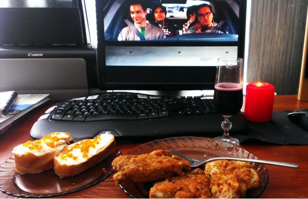 Ужин перед телевизором