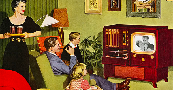 Реклама телевизора плакат