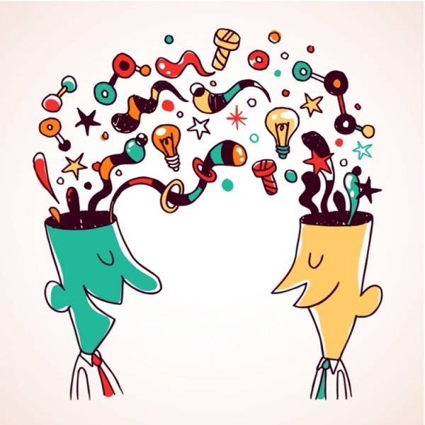 Общение иллюстрация