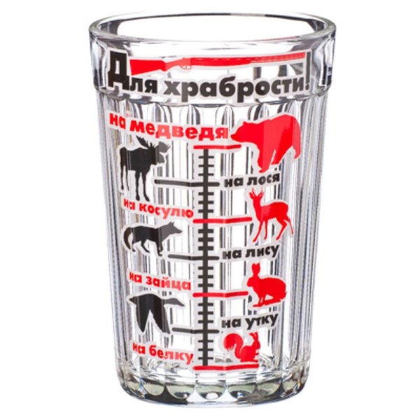 Граненый стакан с надписью