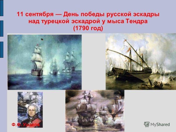 День Победы русской эскадры над турецкой эскадрой у мыса Тендра
