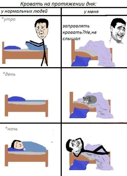 Мемы про заправь кровать