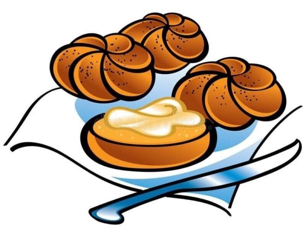 Булочки на тарелке вектор
