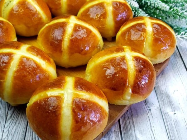 Крестовые булочки hot Cross buns