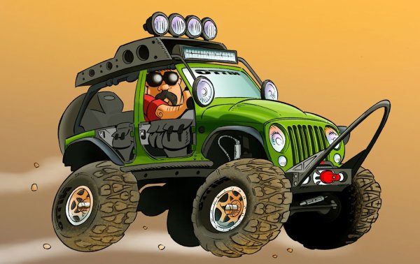 Шарж внедорожник