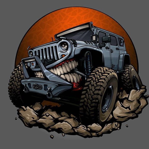 Машина джип арт