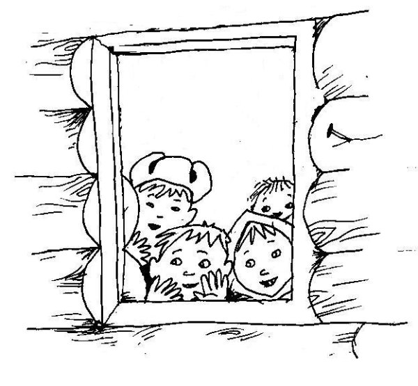 Окошко раскраска для детей