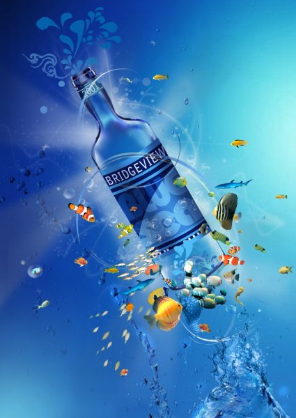 Реклама бутылок