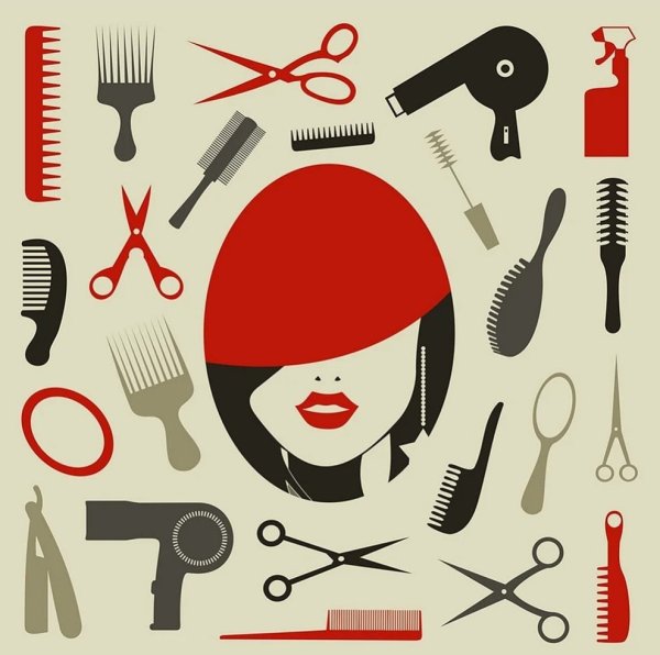 Парикмахерские услуги плакат