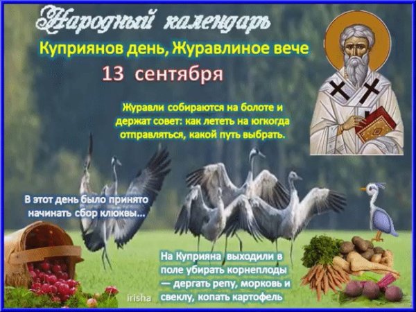 Журавлиное вече 13 сентября