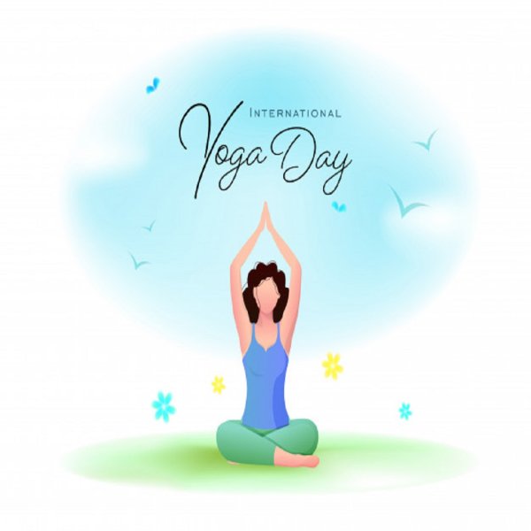 Йога открытка