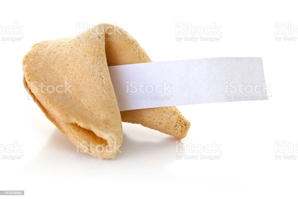 Печенье с предсказаниями с ярким фоном