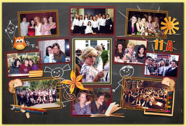 Коллаж на выпускной в школе