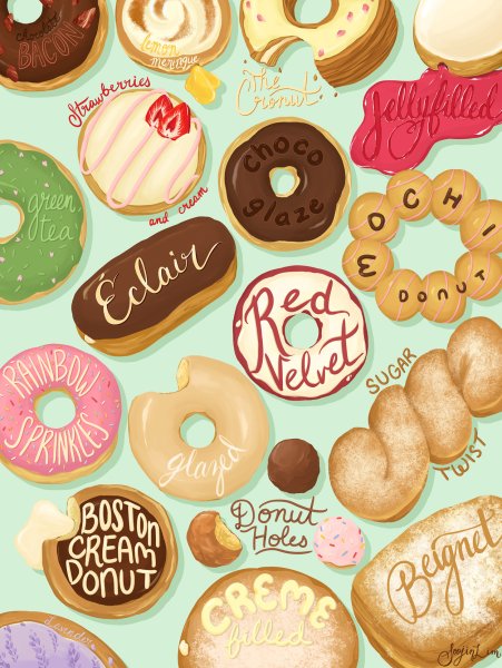 Пончики Постер