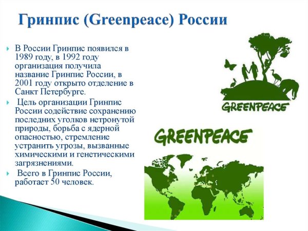 Гринпис международные экологические организации