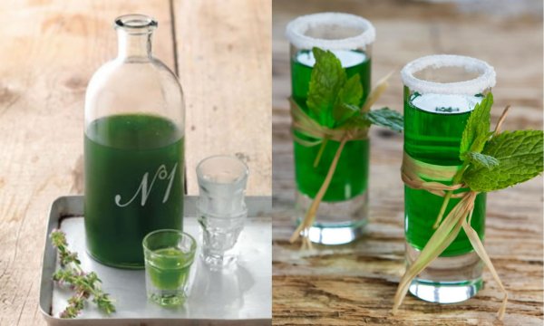 Лимонно мятный ликер