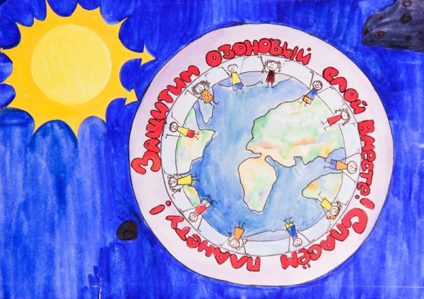 Плакат озоновый слой