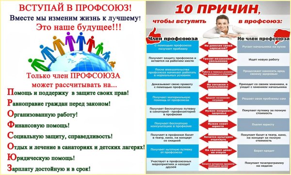 Плакаты профсоюза образования