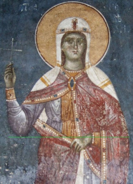 Великомученица Дорофея фреска