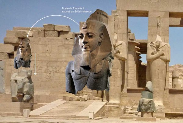 Храм Рамессеум, Египет. Реконструкция