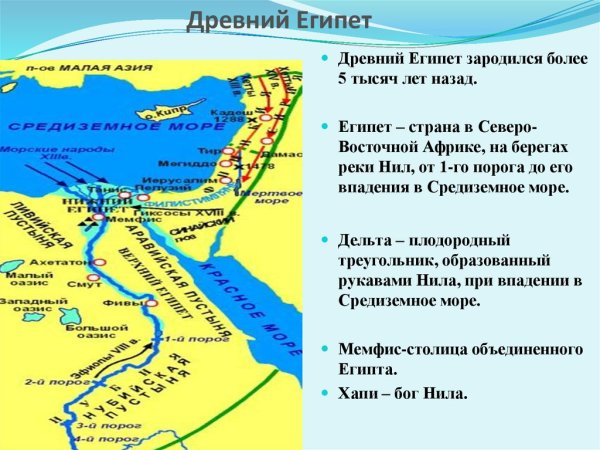 Древнейшие государства древний Египет