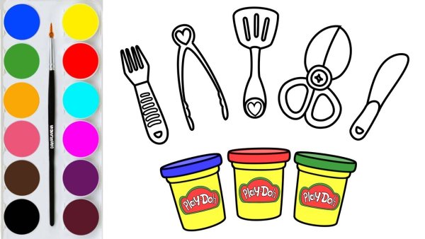 Раскраска пластилин Play Doh