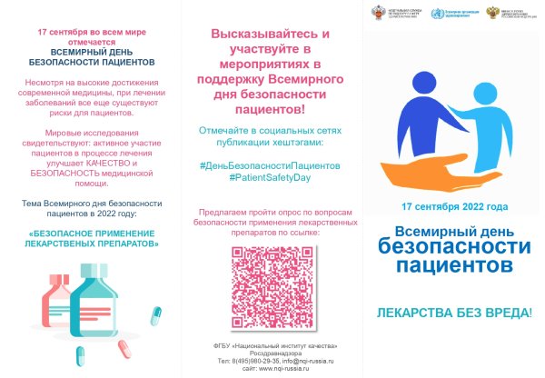 Сентября день безопасности пациентов