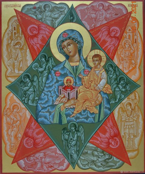 Живописная икона Неопалимая Купина