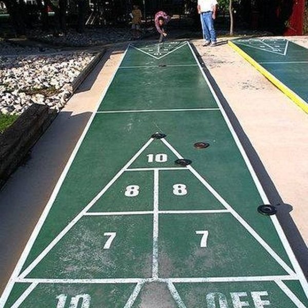 Шаффлборд разметка стола