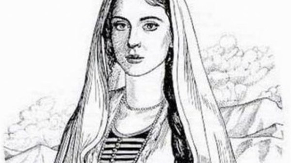 Рисунок на день Чеченской женщины