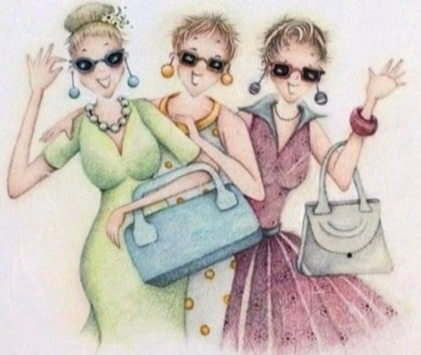 Открытка подружки на работе