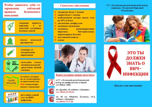 Брошюра профилактика ВИЧ инфекции и СПИД