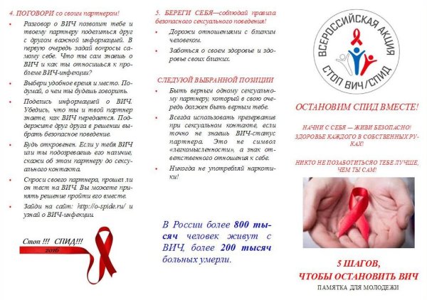 Стоп ВИЧ буклет