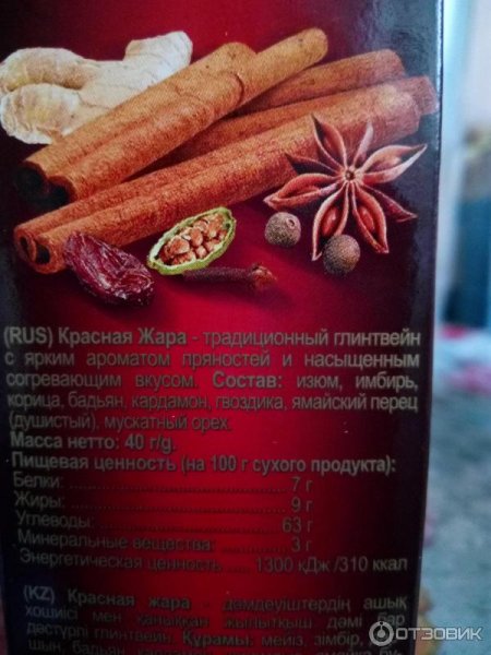 Смесь для глинтвейна ГЛИНТМЕЙСТЕР красная жара