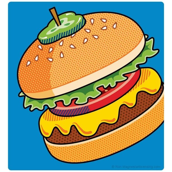 Блюда в стиле поп арт