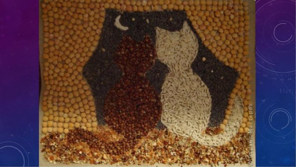 Аппликация крупами