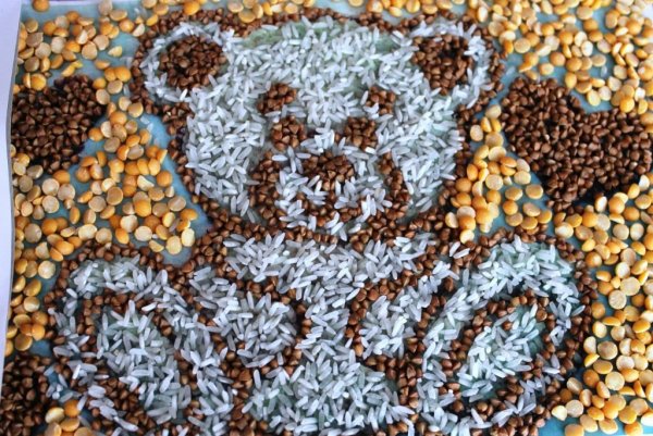 Панно из круп