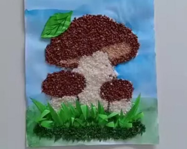 Поделки в садик из крупы