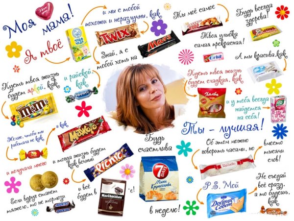 С днем рождения. Плакат