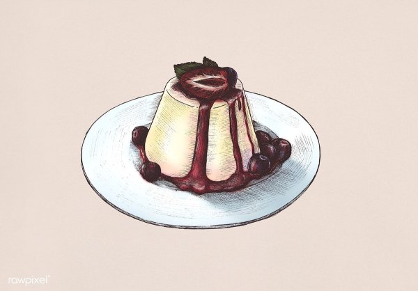 Шоколадный пудинг рисунок