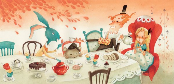 Алиса в стране чудес чаепитие