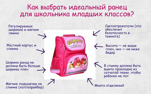 Правильный портфель для первоклассника