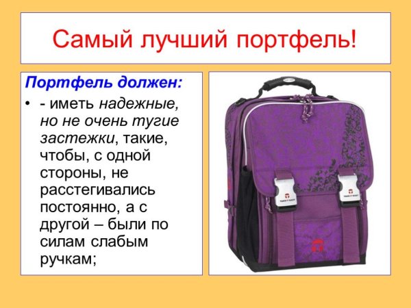 Загадка про портфель