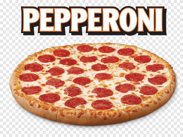 Красивая надпись пицца пепперони