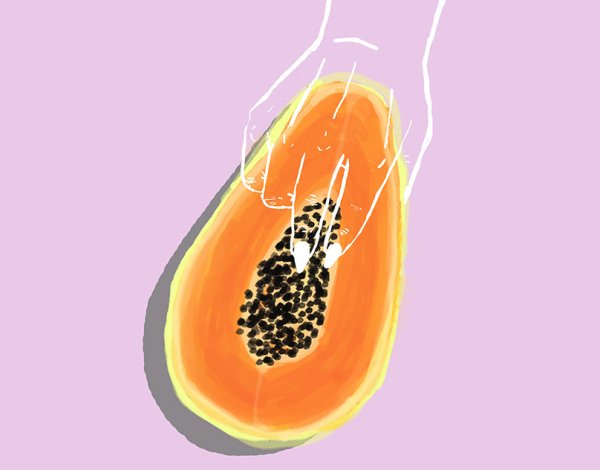 Папайя с пальцами