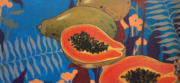 Папайя живопись