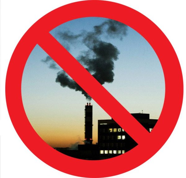 Загрязнение воздуха значок