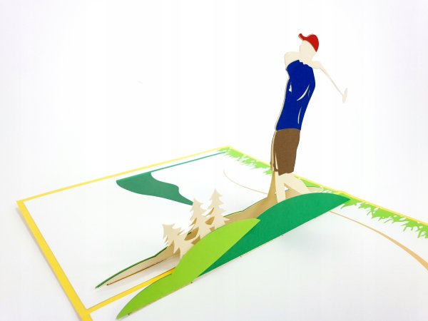 Открытка гольфисту