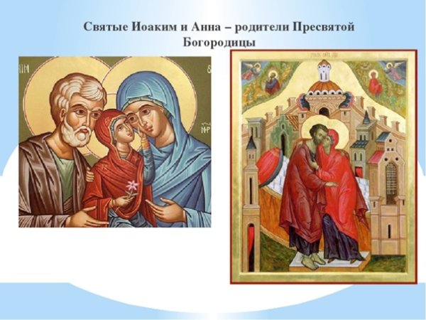 Иоаким и Анна родители Пресвятой Богородицы