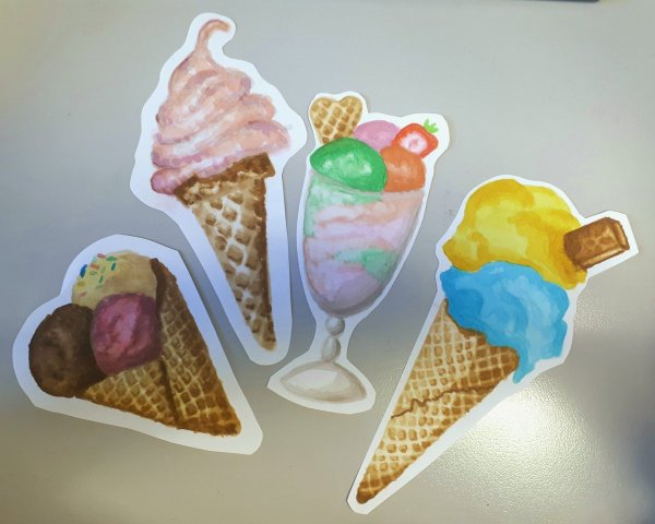 Рисование мороженого
